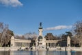 Alfonso XII statue on Retiro Park in Madrid. Royalty Free Stock Photo